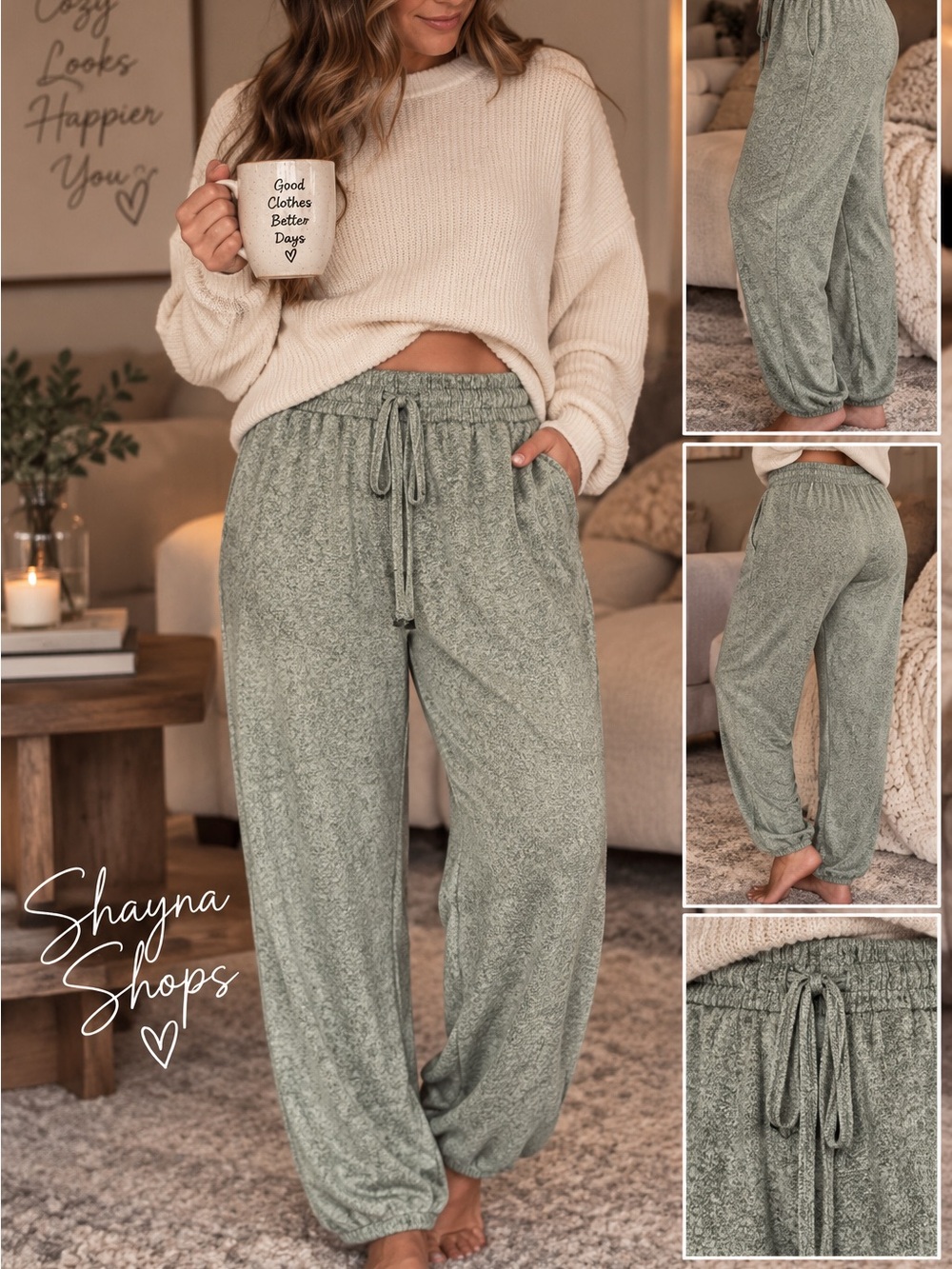 Super Soft Hacci Jogger Pants – Ash Jade
